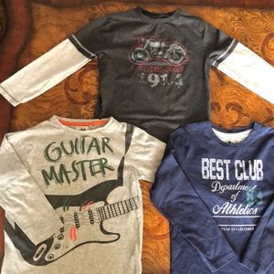Cotton long sleeve Tees for 6 years old